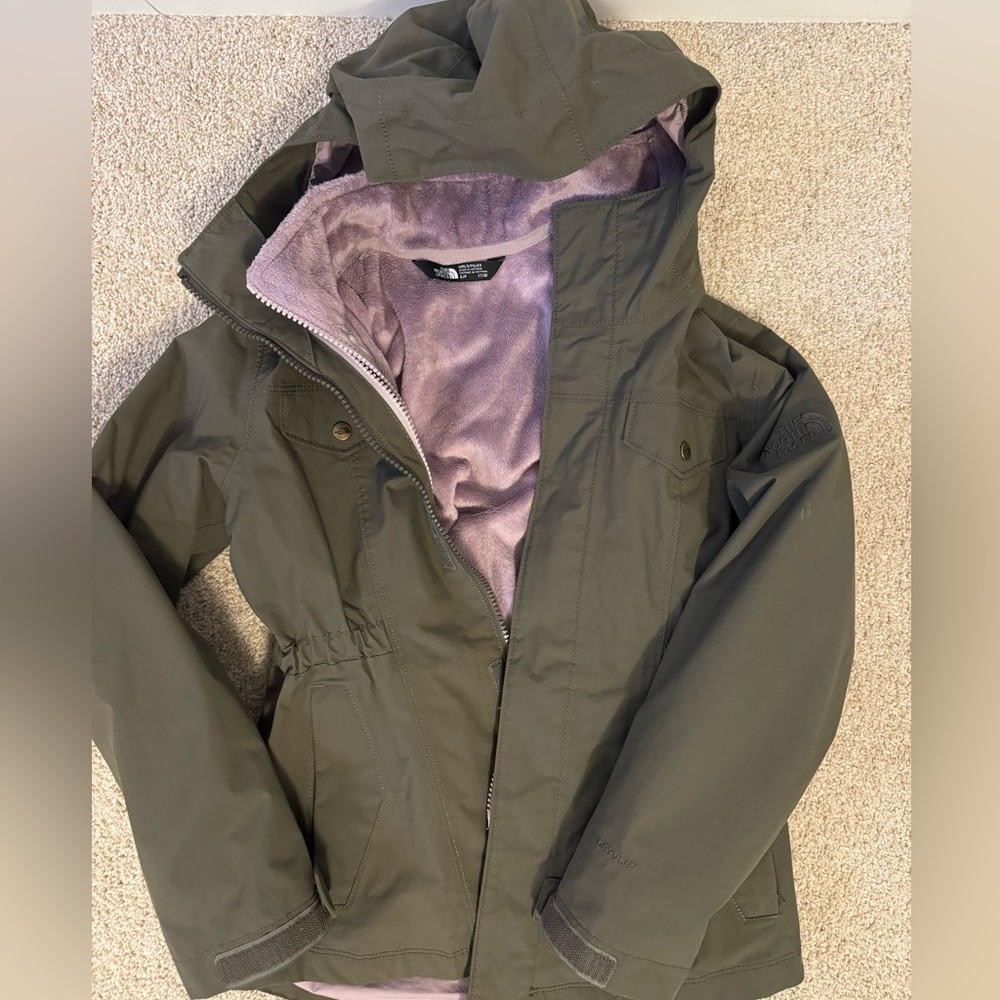 NORTHface two piece rain/winter coat